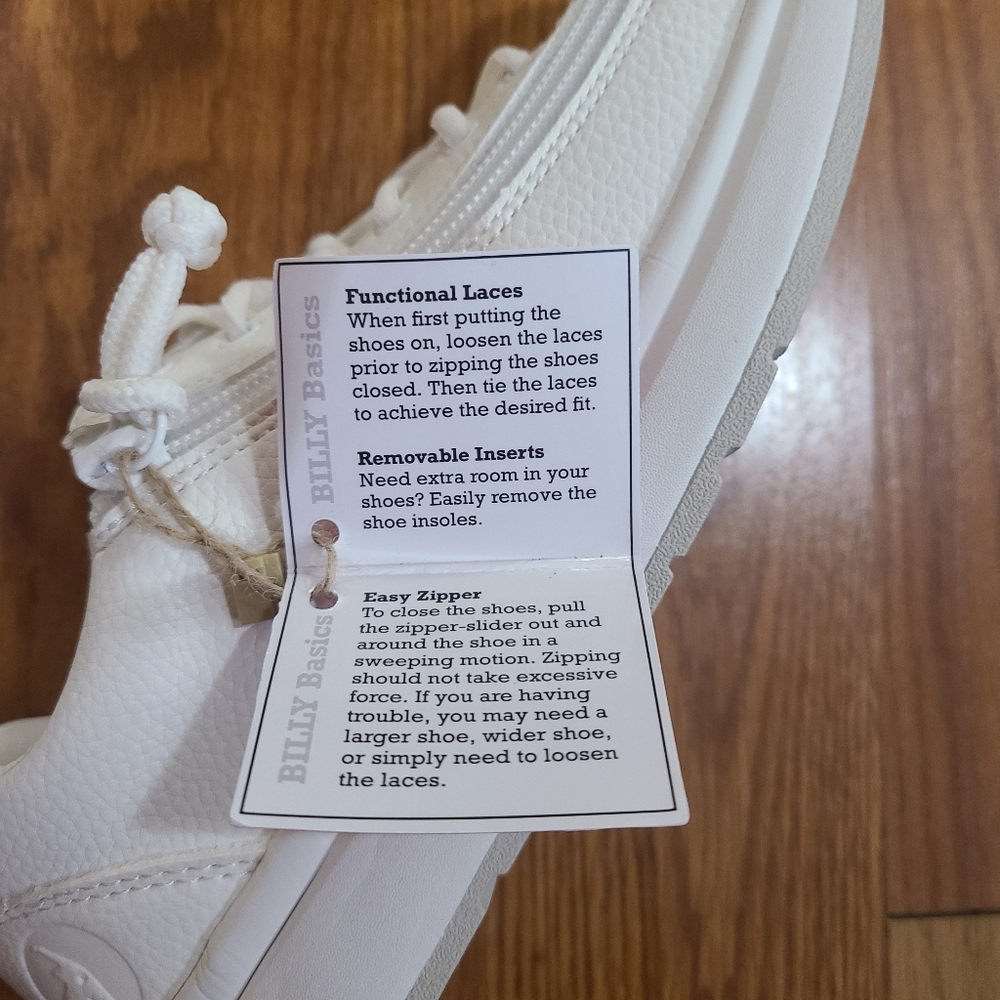 Billy White Sneakers Size 7.5 - Picture 5 of 6